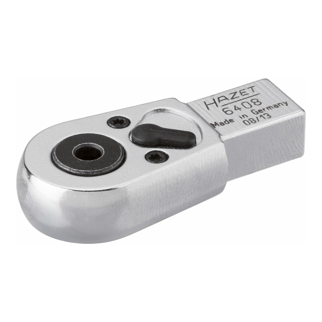 Hazet Attache mâle à cliquet pour bits 6408 ∙ Carré femelle 9 x 12 mm ∙ Hexagone creux 6,3 (1/4 pouce), Profil à 6 pans intérieurs