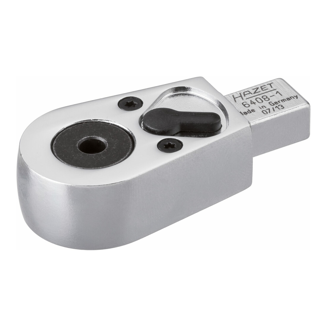 Hazet Attache mâle à cliquet pour bits 6408-1 ∙ Carré femelle 9 x 12 mm ∙ Hexagone creux 8 mm (5/16 pouce), Profil à 6 pans intérieurs