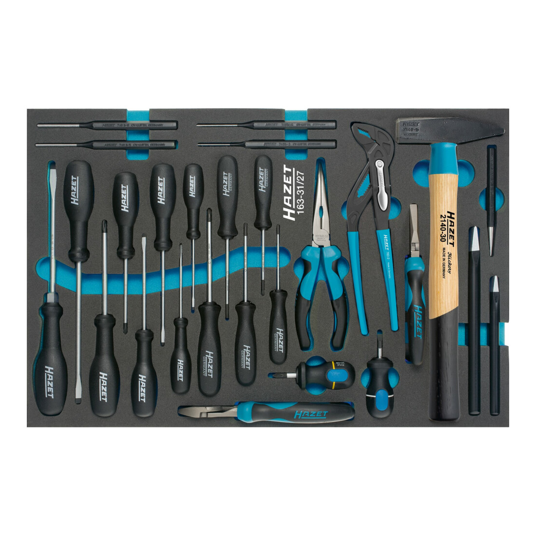 Hazet Jeu d'outils · tournevis · pinces, etc. 163-31/27