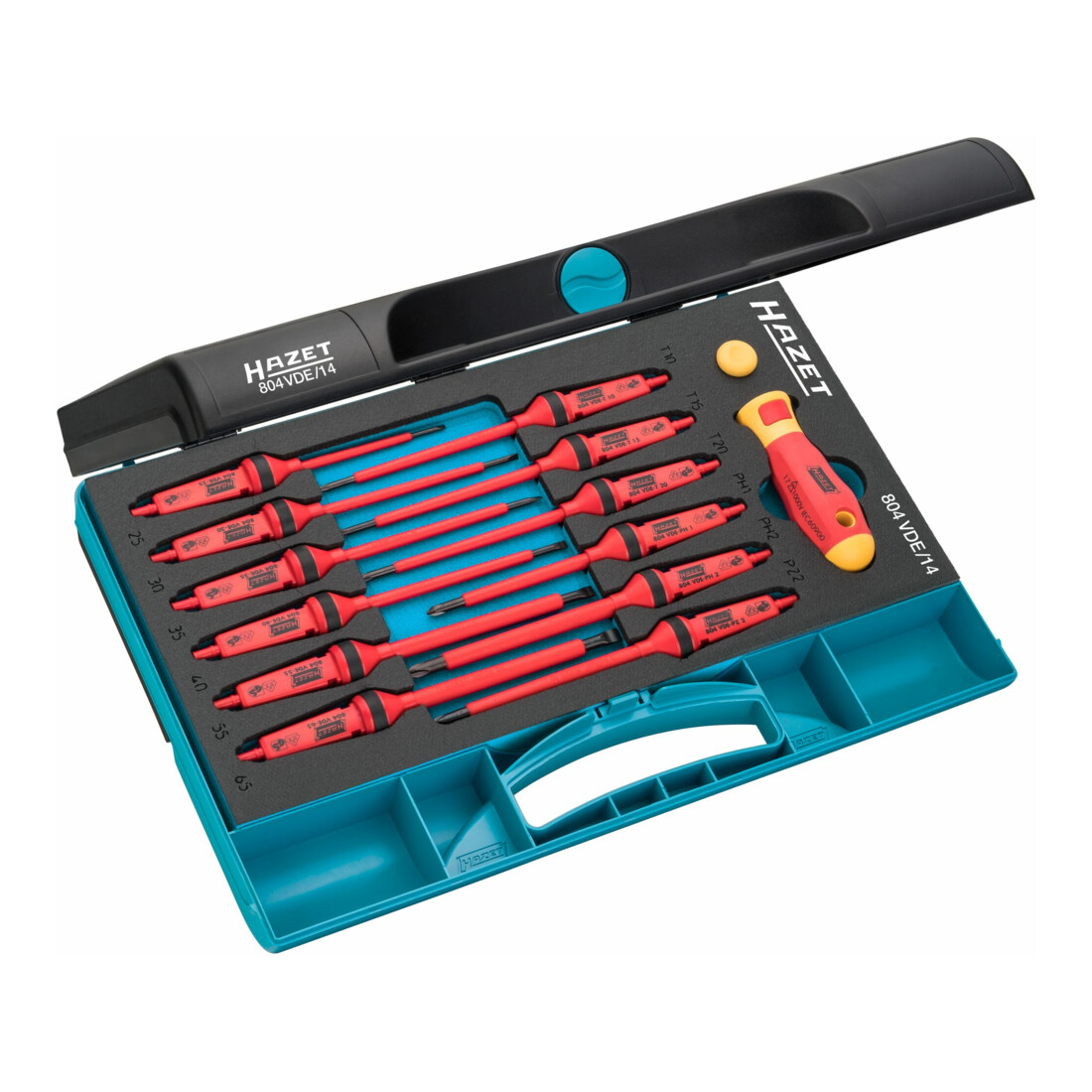 Hazet Jeu de tournevis avec isolation de protection 804VDE/14