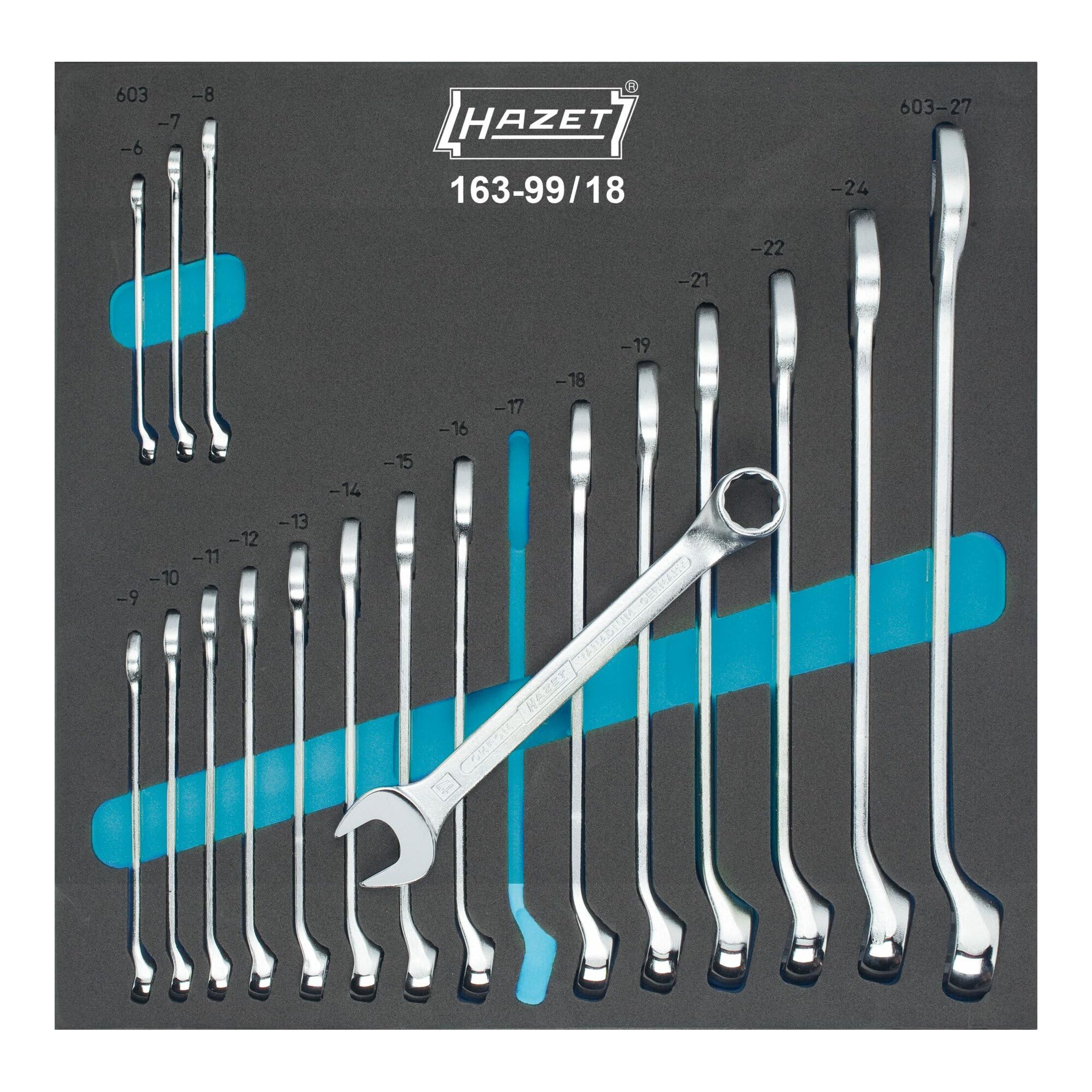 Hazet Ring-Maulschlüssel-Satz 163-99/18