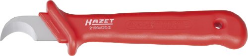 Hazet Couteau pour câbles et à dénuder, avec isolation de protection 2156VDE-2