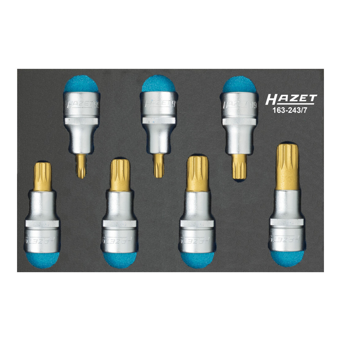 Hazet Jeu de douilles mâles XZN 163-243/7