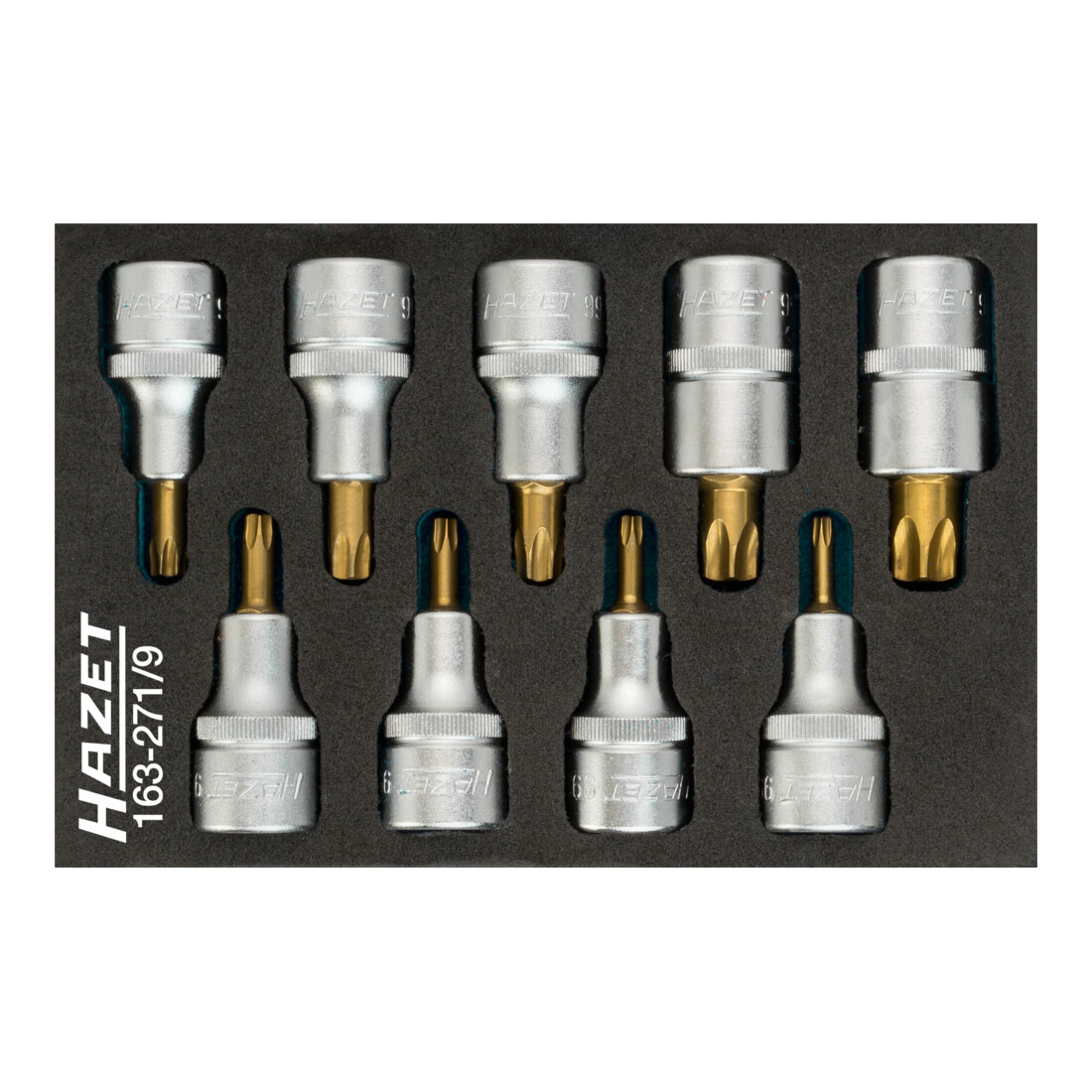 Hazet Jeu de douilles mâles TORX® 163-271/9