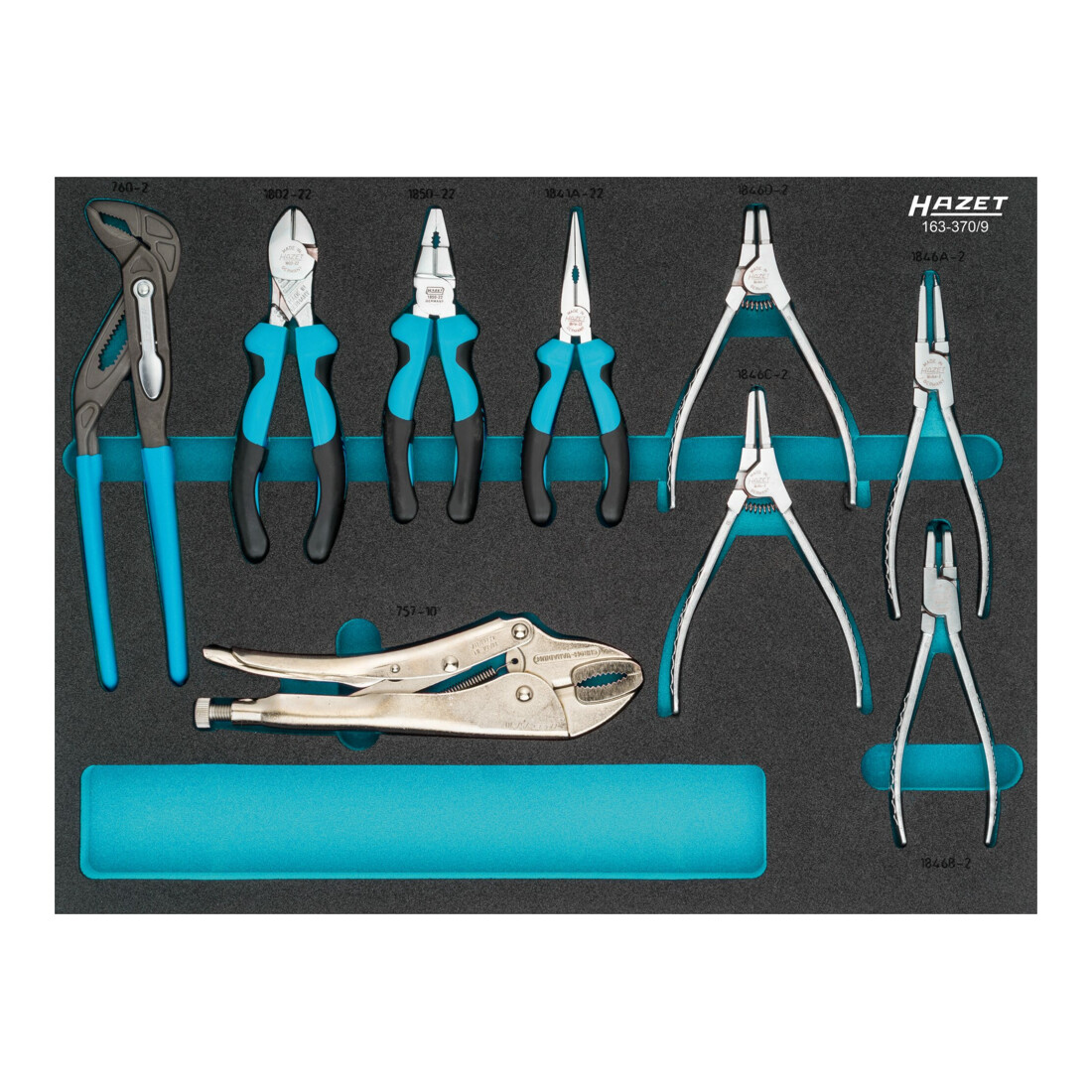 Hazet Set de pinces 163-370/9 9 pièces