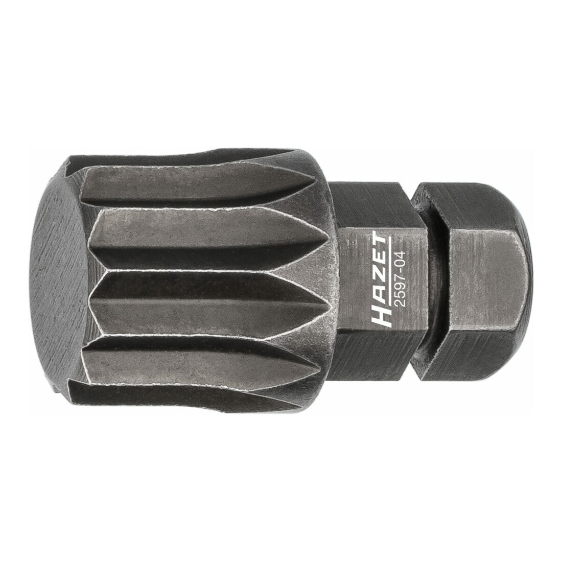 Hazet Embout-tournevis (bit) Hazet 2597-04, hexagone massif 8 (5/16 pouce), profil denture multiple intérieur XZN, M12
