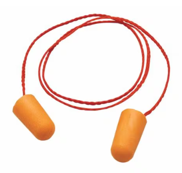 3M Bouchons d'oreilles en mousse à cordon 37dB 1100, 100 paires