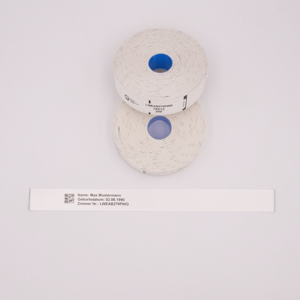 BROTHER Patientenarmbänder Erwachsene weiß 27,9 cm