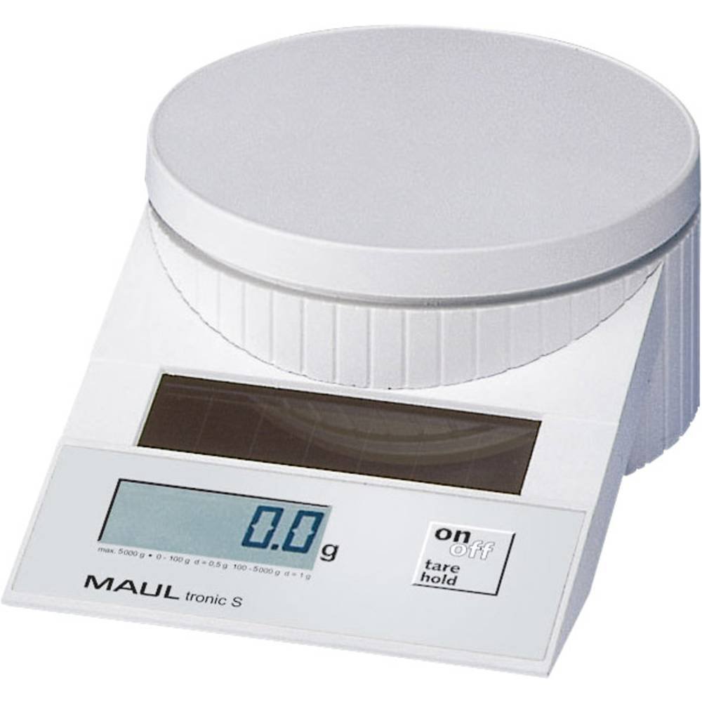 Maul MAUL Solar-Briefwaage MAULtronic S, 5000 g weiß