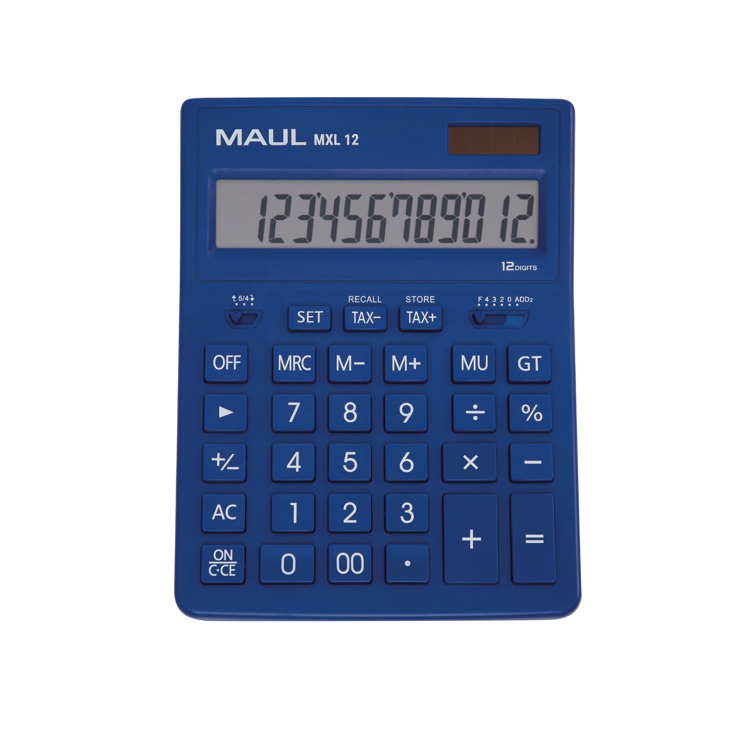 Maul MAUL Tischrechner MXL 12, 12 Stellen, Tax, hellblau