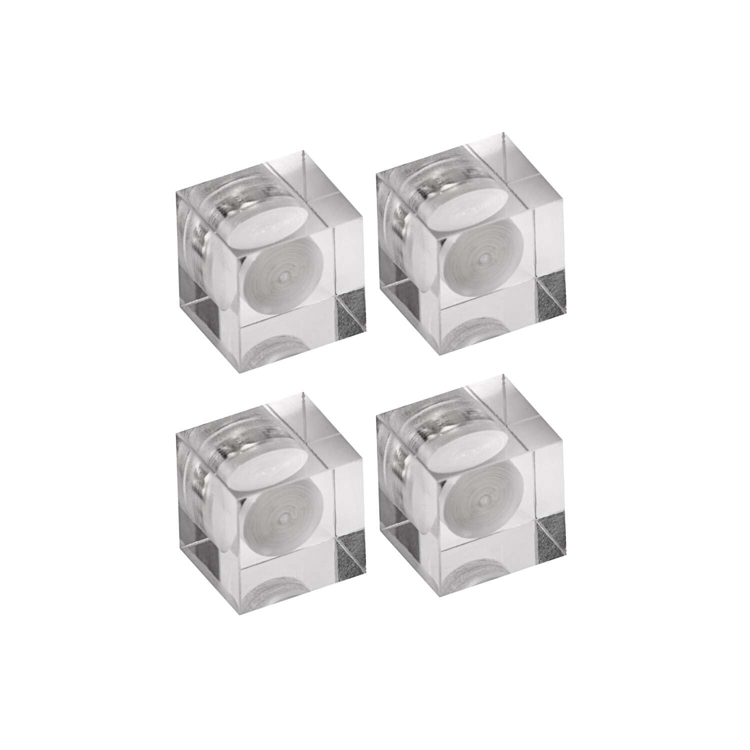 Maul MAUL Neodym-Würfelmagnet Acryl, 15x15x15 mm,  4 St, glaskl. (Speditionsversand)