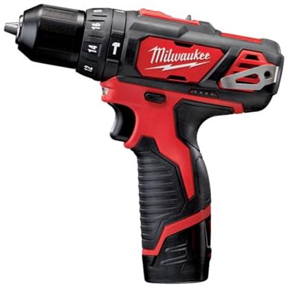 Milwaukee perceuse milwaukee à percussion bpd-202c 12.0 V 12 W avec batterie sans fil 2.0 Ah