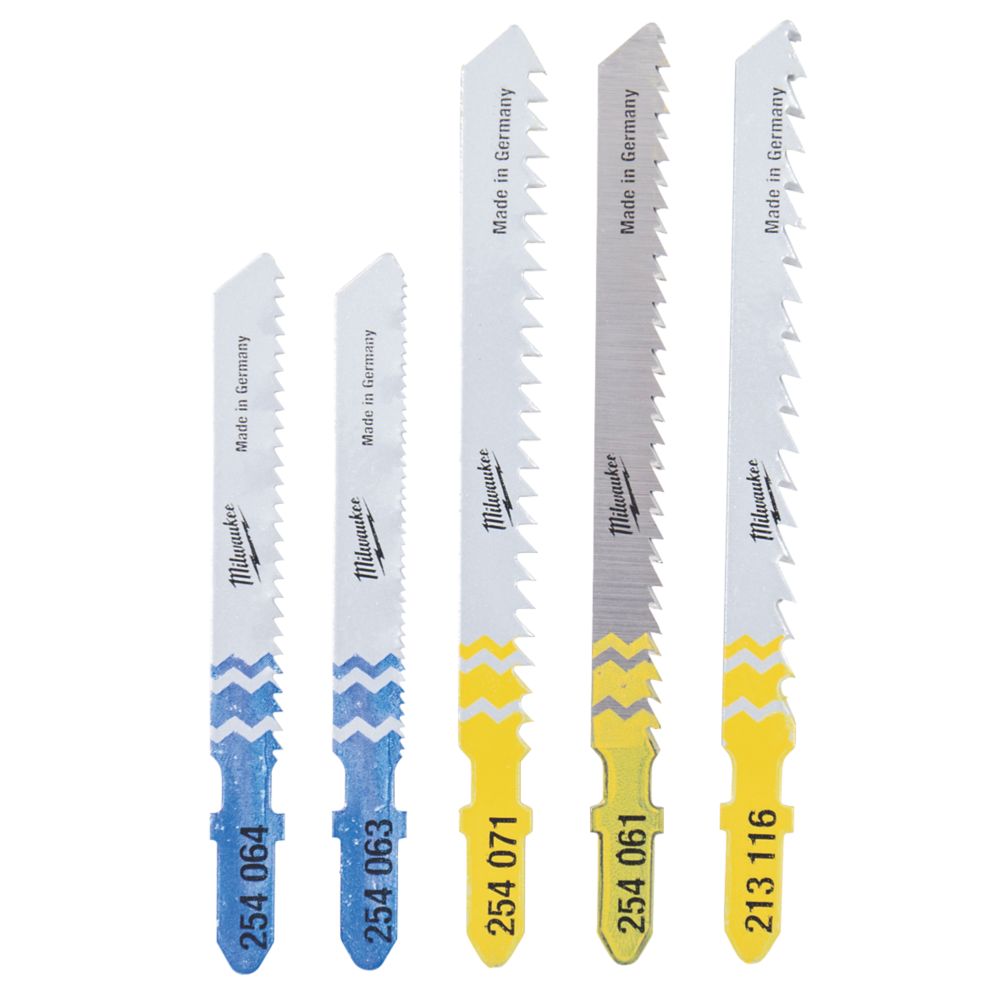 Milwaukee Lot de 5 lames pour scie sauteuse multi matériaux 4932345825