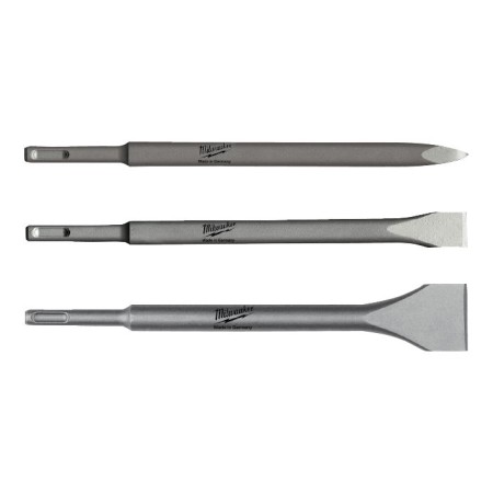 Milwaukee Lot de 3 burins SDS-Plus 250mm