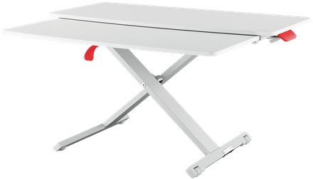 LEITZ Leitz Station de travail assis/debout avec plateau coulissant Ergo Cosy