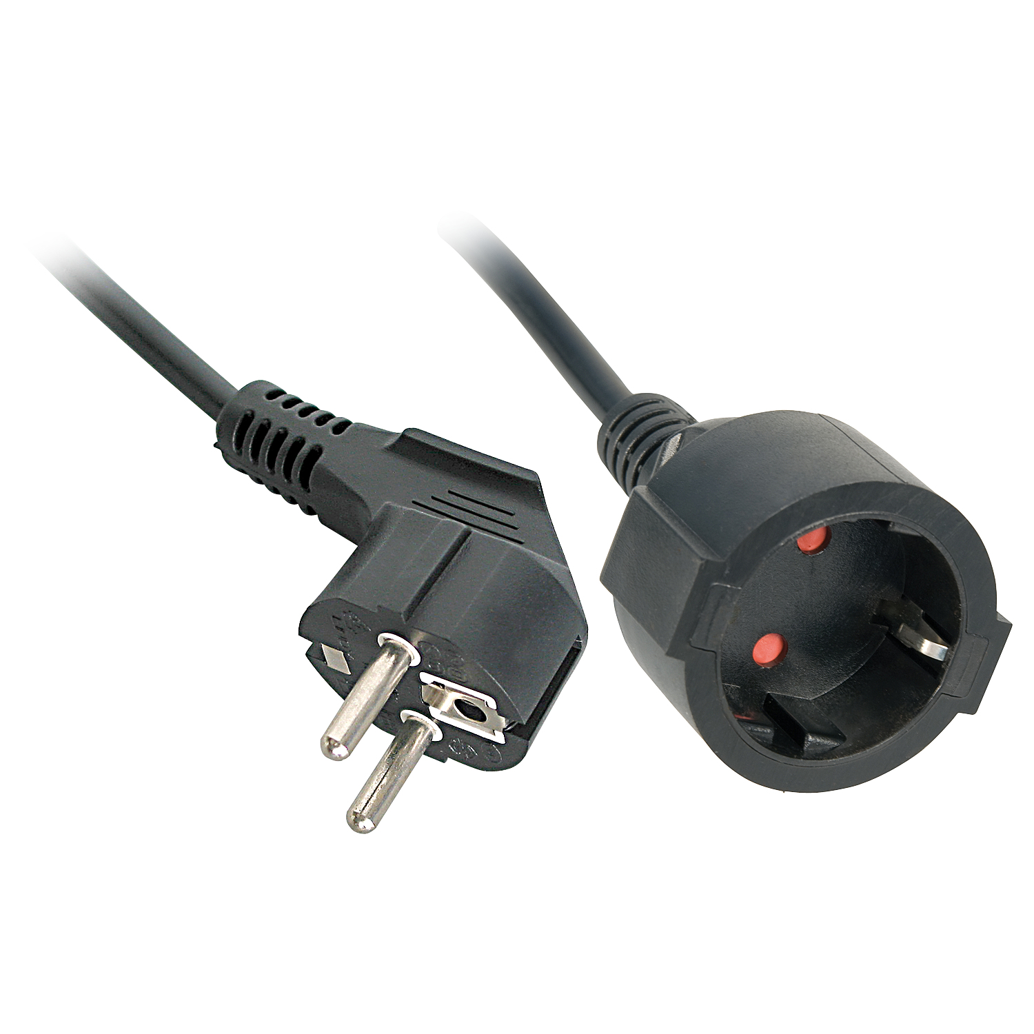 Lindy 10m Schuko Extension Cable Colour: Black