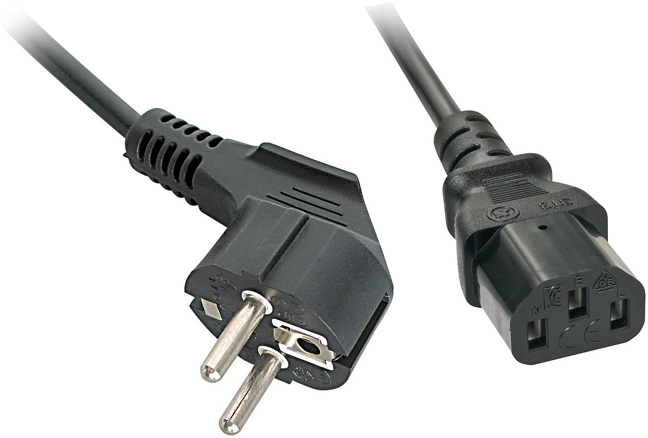 Lindy 0.7m IEC-Extension Cable C14 to C13