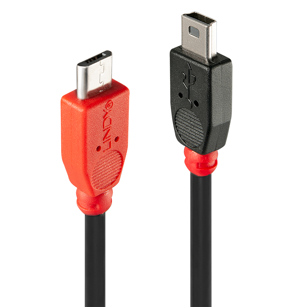 Lindy USB 2.0 Cable Type Micro-B/Mini-B OTG 2m