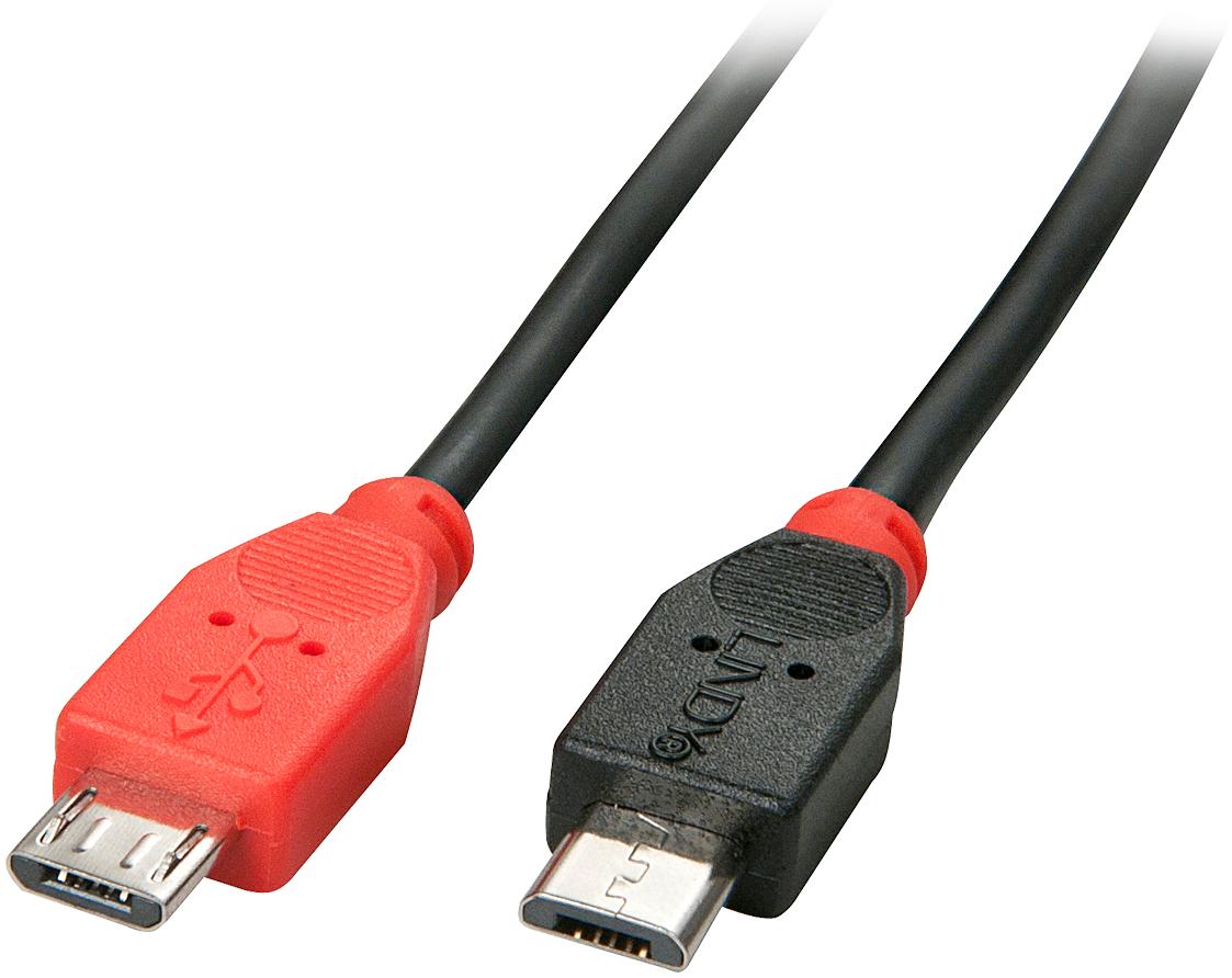 Lindy USB 2.0 Cable Type Micro-B/Micro-B OTG 2m