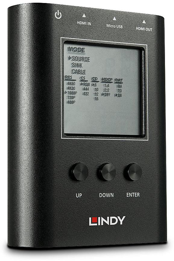 Lindy HDMI 2.0 18G Signal Analyser und Generator