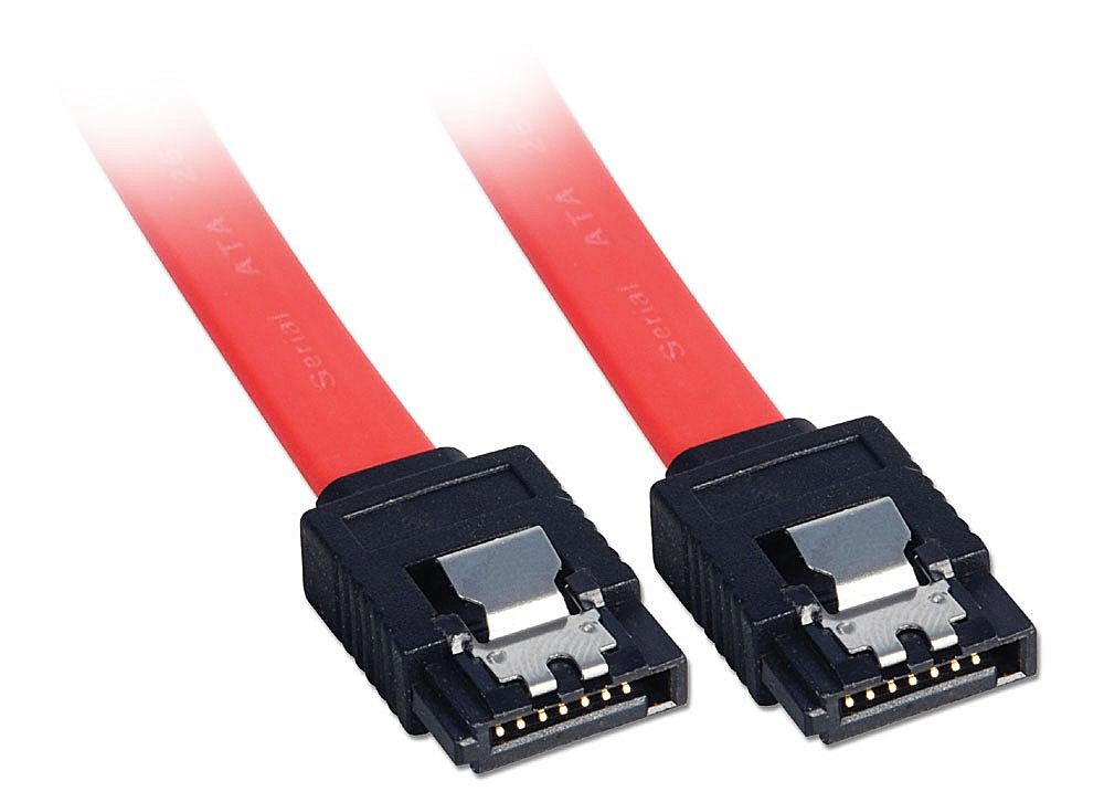 Lindy Internal SATA Cable 0.2m straight 2x 7pin latch type connector