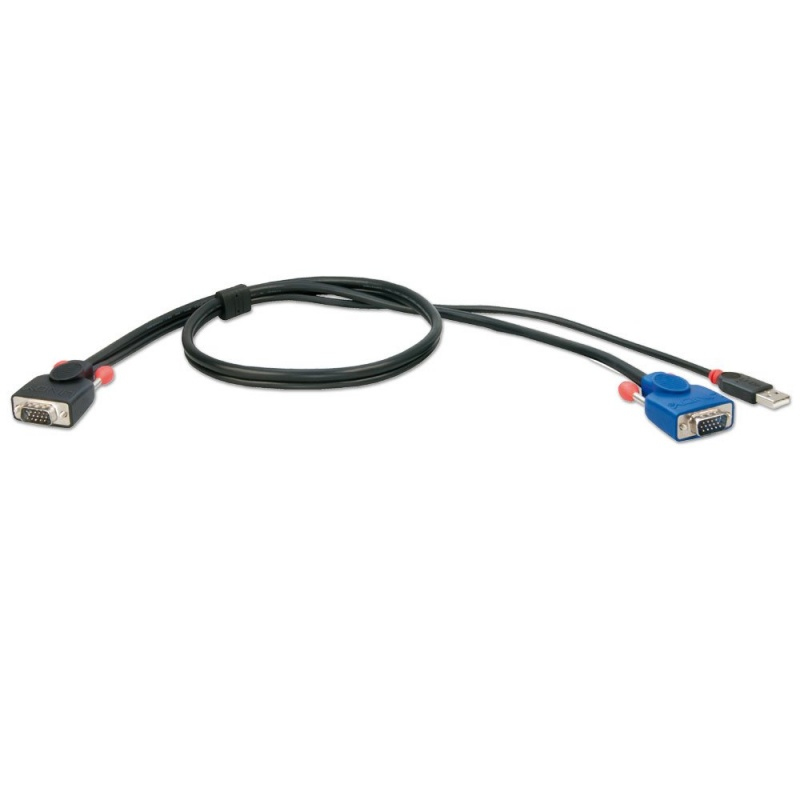 Lindy KVM system cable KVM Switch Combo Series USB 1m. HD15M