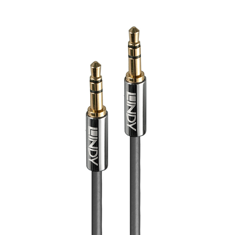Lindy Cromo Line Audio Cable Stereo 3.5mm-3.5mm M-M 2m anthrazit