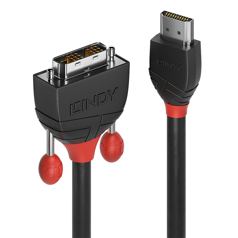 Lindy Câble HDMI vers DVI-D Black Line 2m