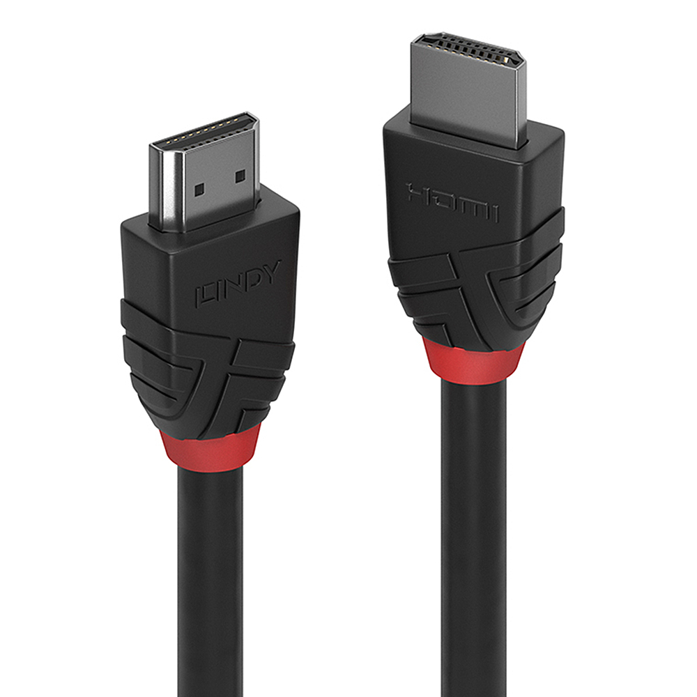 Lindy Câble HDMI 2.0 5m M/M (Noir/Rouge)