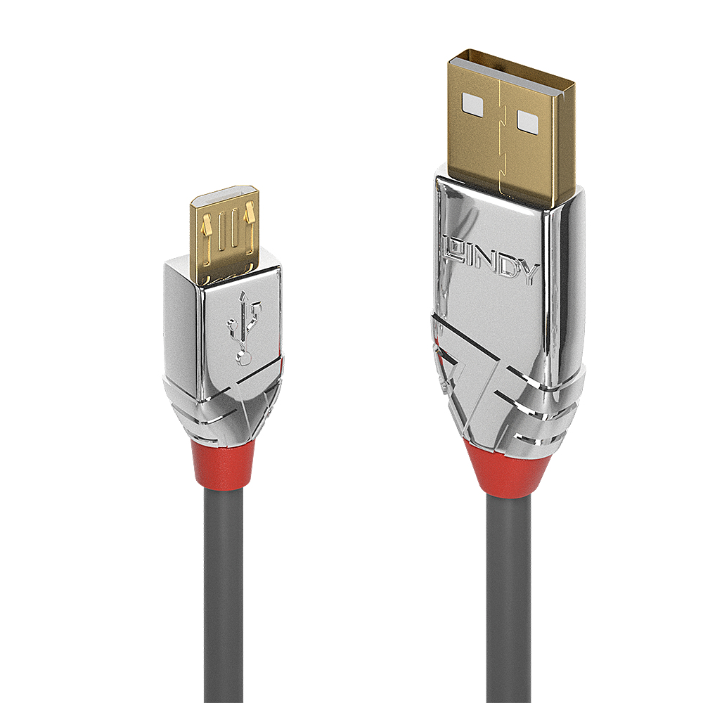 Lindy 5m USB 2.0 Type A/Micro-B Cable Cromo Line 480Mbit/s