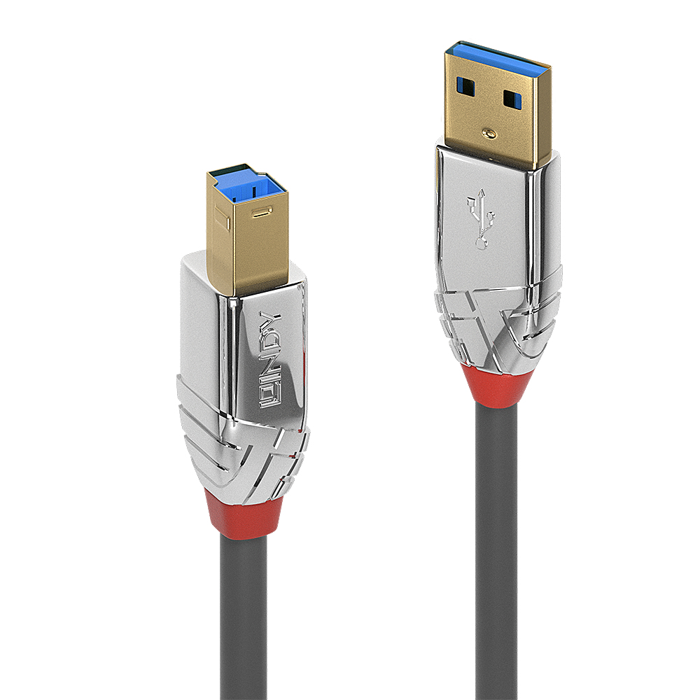 Lindy 3m USB 3.0 Type A/B Cable Cromo Line 5Gbit/s