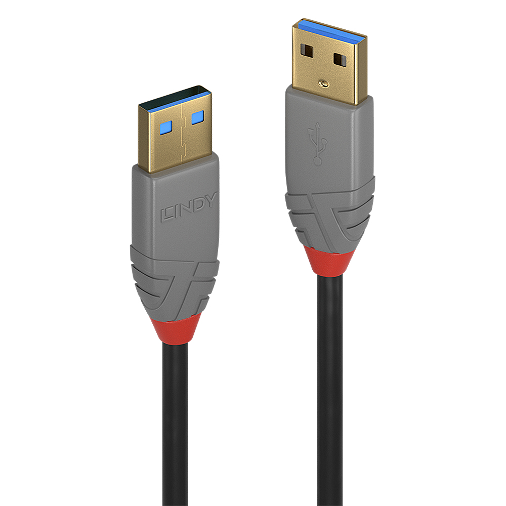 Lindy - Modèle du produit : Câble USB 3.0 Type A Anthra Line 5m