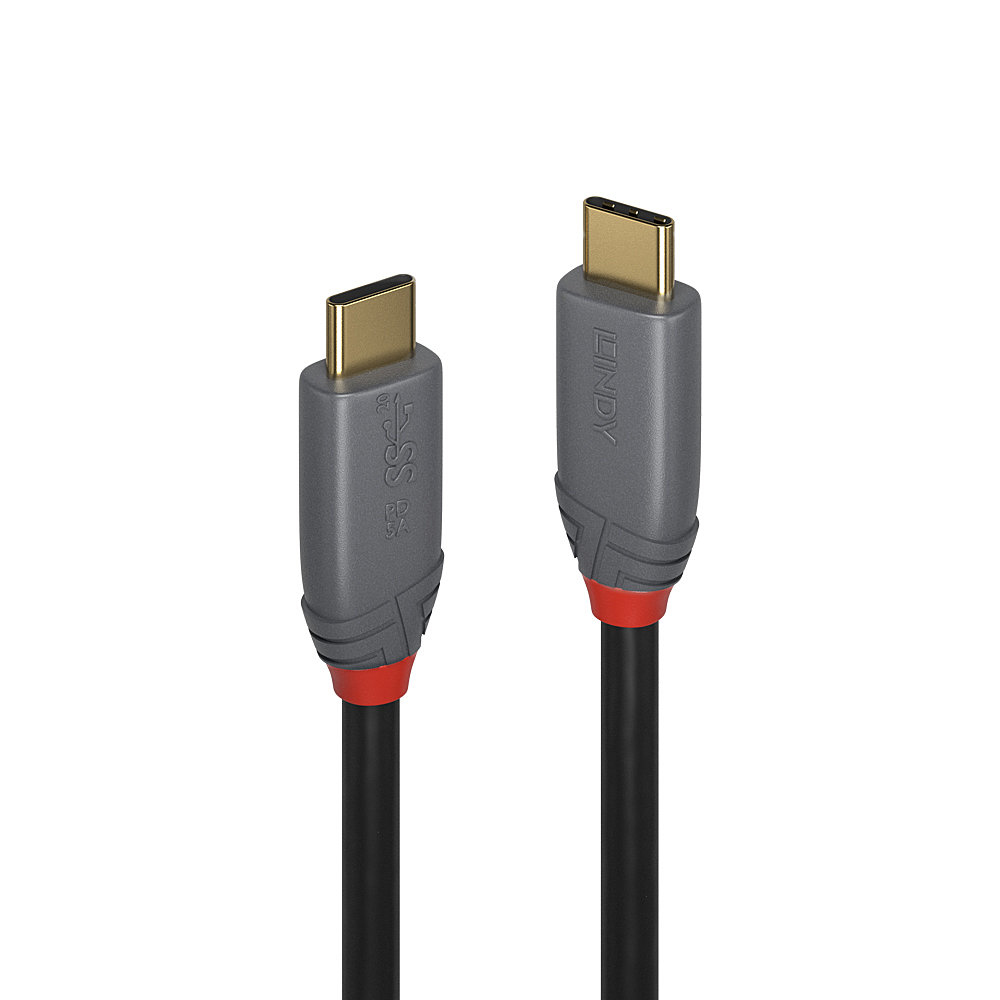 Lindy Câble USB 3.1 type C C 5A Anthra Line 0.5m