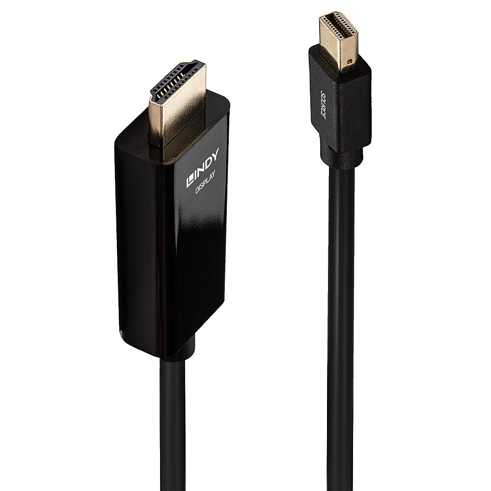 Lindy Câble Mini DisplayPort vers HDMI 4K30 DP:passif 3m
