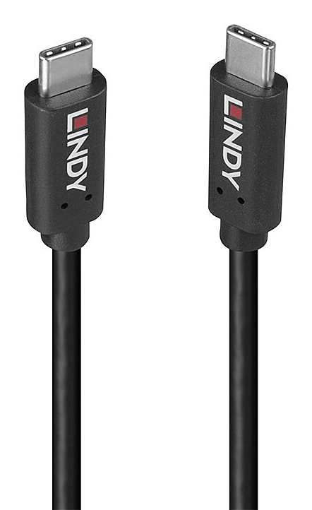 Lindy 1m USB 3.2 Type C Cable 20Gbps 100W PD GRS