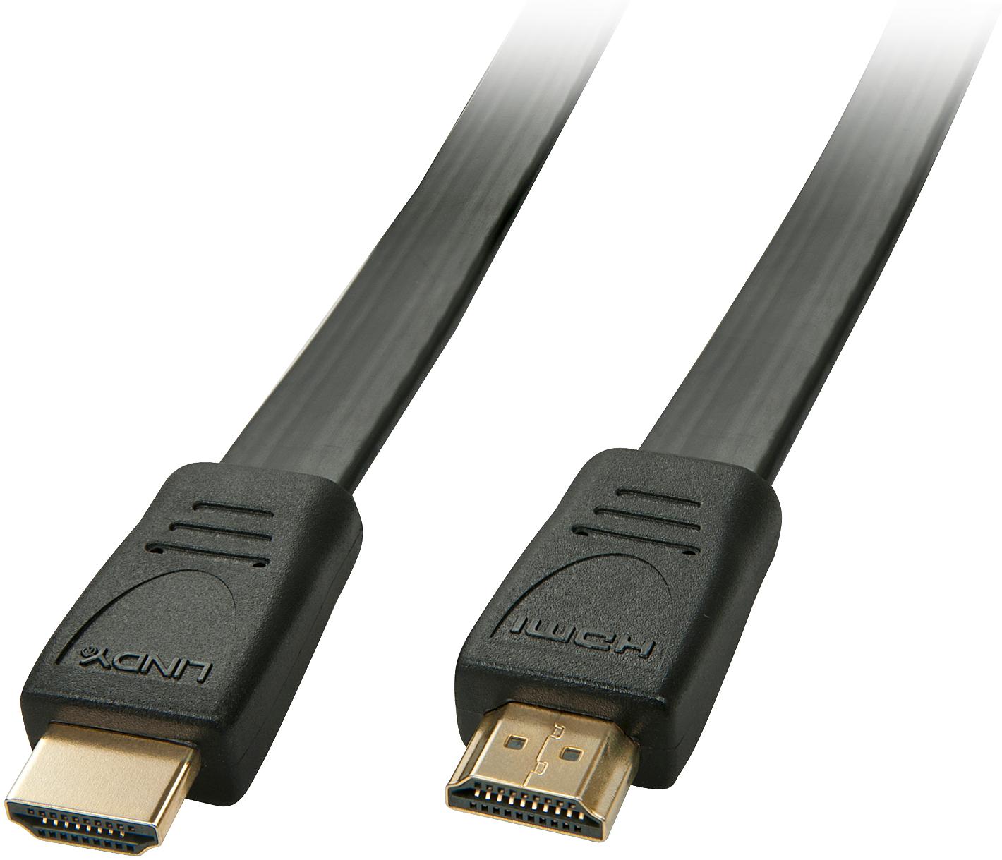 Lindy HDMI HighSpeed Flat Cable 2m HDMI 2.0/HDTV and HDCP compatible