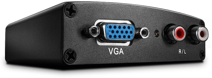 Lindy VGA + Audio to HDMI converter maximum resolution 1080p not scaling