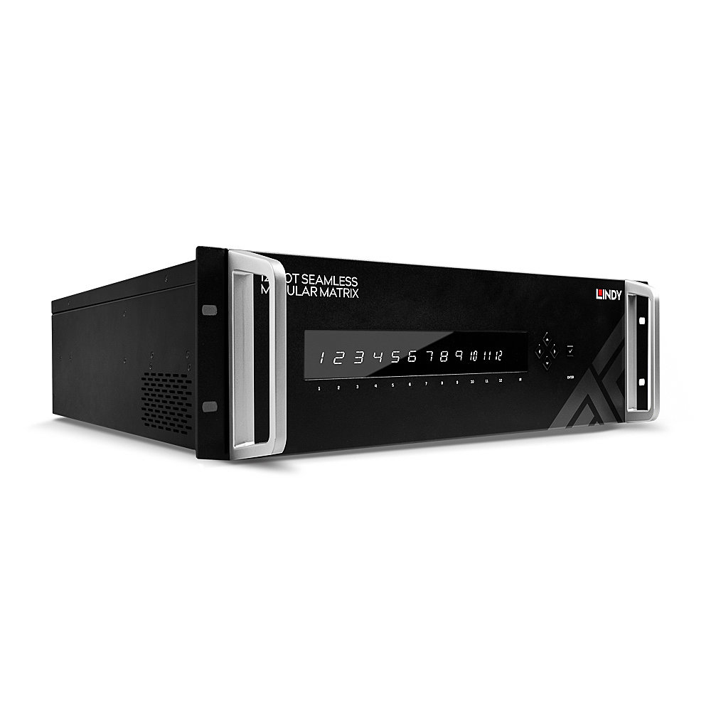 Lindy 12 Slot Seamless Modular Matrix Chassis HDBaseT & HDMI 2.0 HDCP 2.2 supported boards