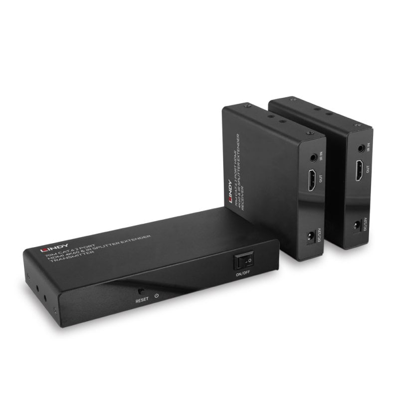 Lindy LINDY 70m 2 Port Cat.6 HDMI 4K60 Splitter Extender