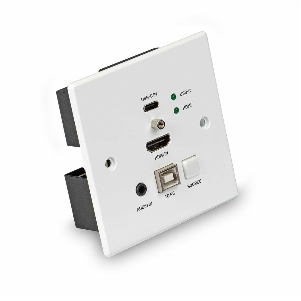 Lindy 150m HDMI and TypeC HDBT UK WallPlate KVM Extender