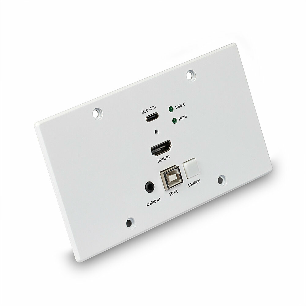 Lindy 150m HDMI and TypeC HDBT EU WallPlate KVM Extender