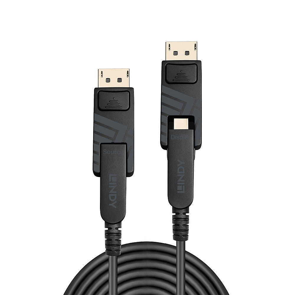 Lindy 30m Fibre Optic Hybrid Mini DP
