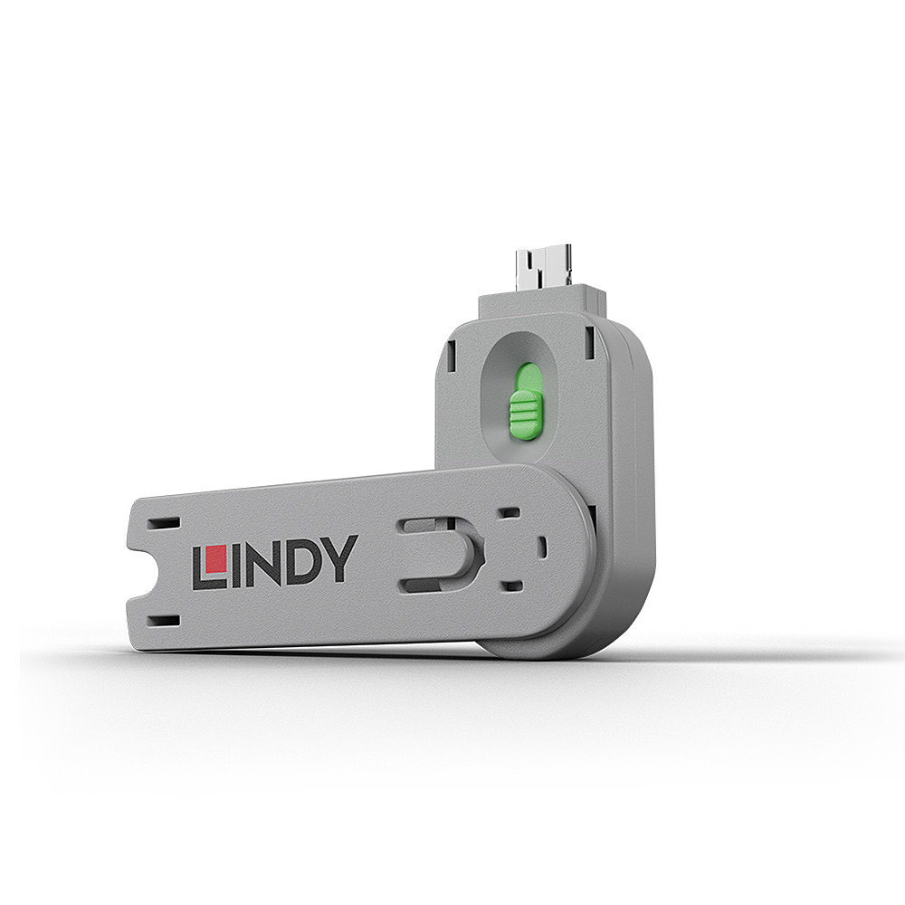 Lindy Clé pour bloqueur de port USB type A vert