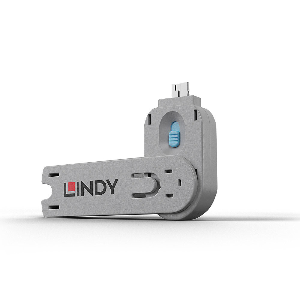 Lindy Clé pour bloqueur de port USB type A bleu