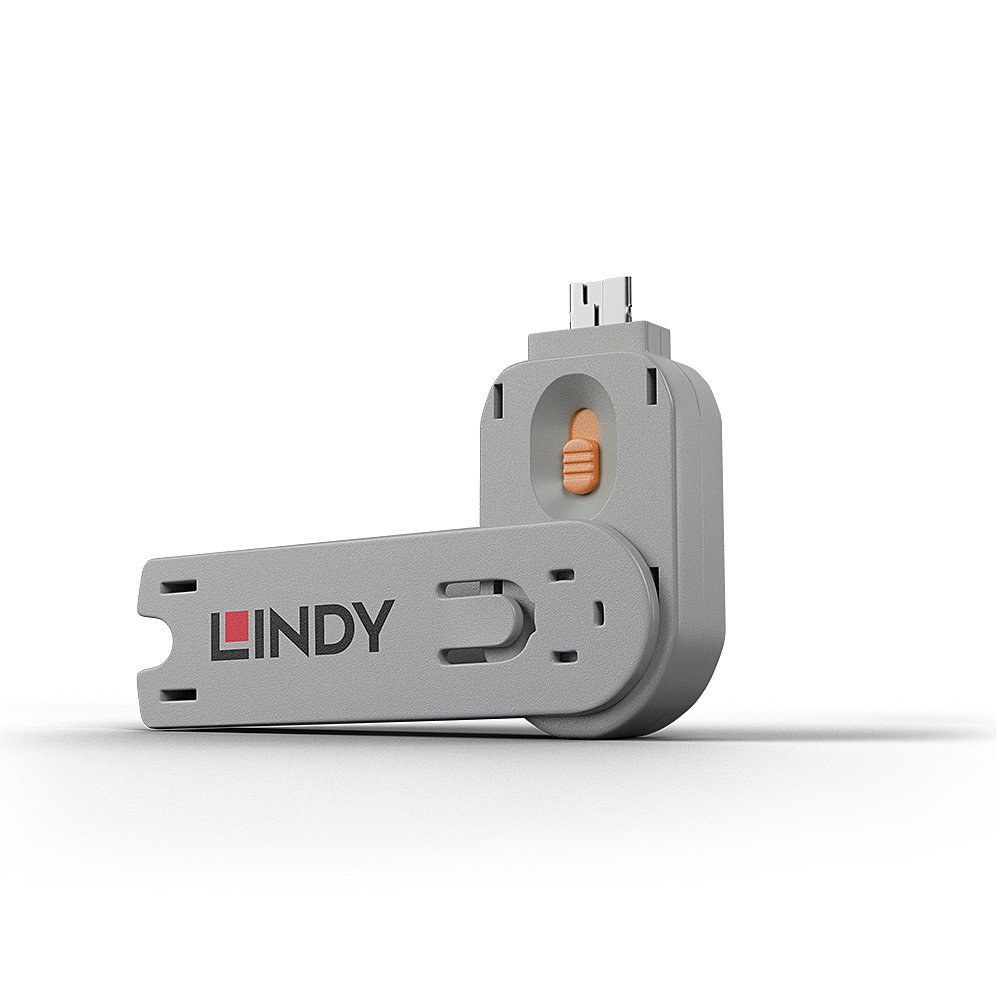 Lindy Clé pour bloqueur de port USB type A orange