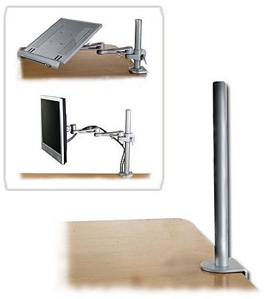Lindy 450mm Pole with Desk Clamp