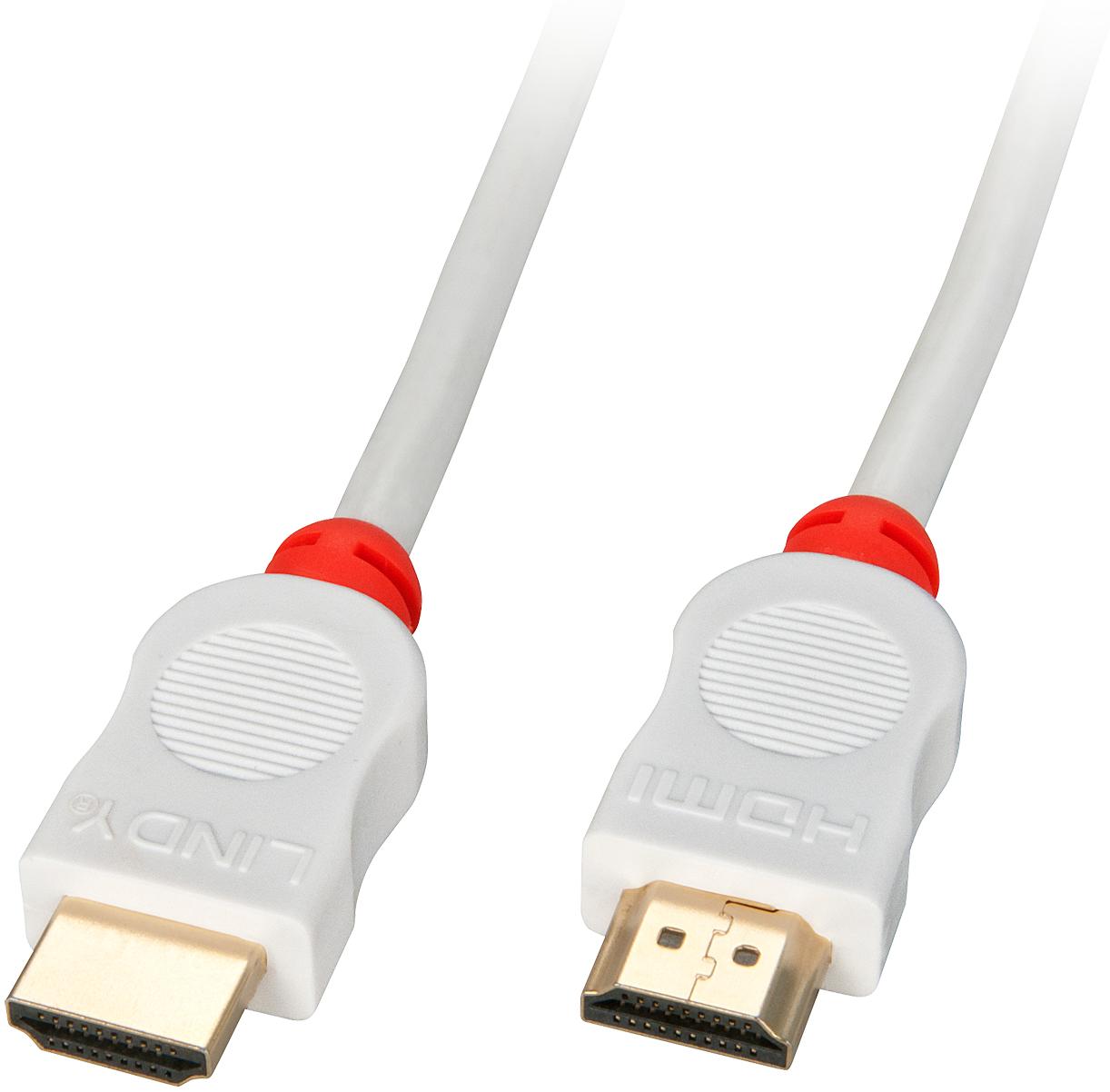 Lindy HDMI High Speed Cable White 2m HDTV and HDCP compatible