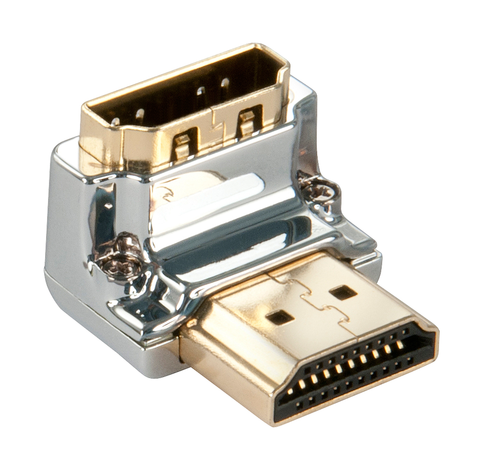 Lindy CROMO HDMI Adapter 90degree Down Connector type AM to AF