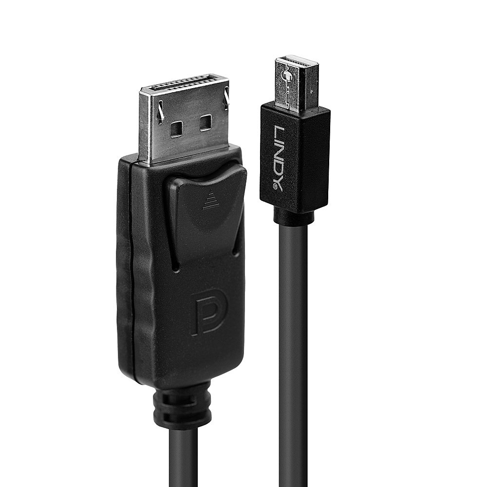 Lindy Mini DP to DP Cable black 1m MiniDisplayPort to DisplayPort