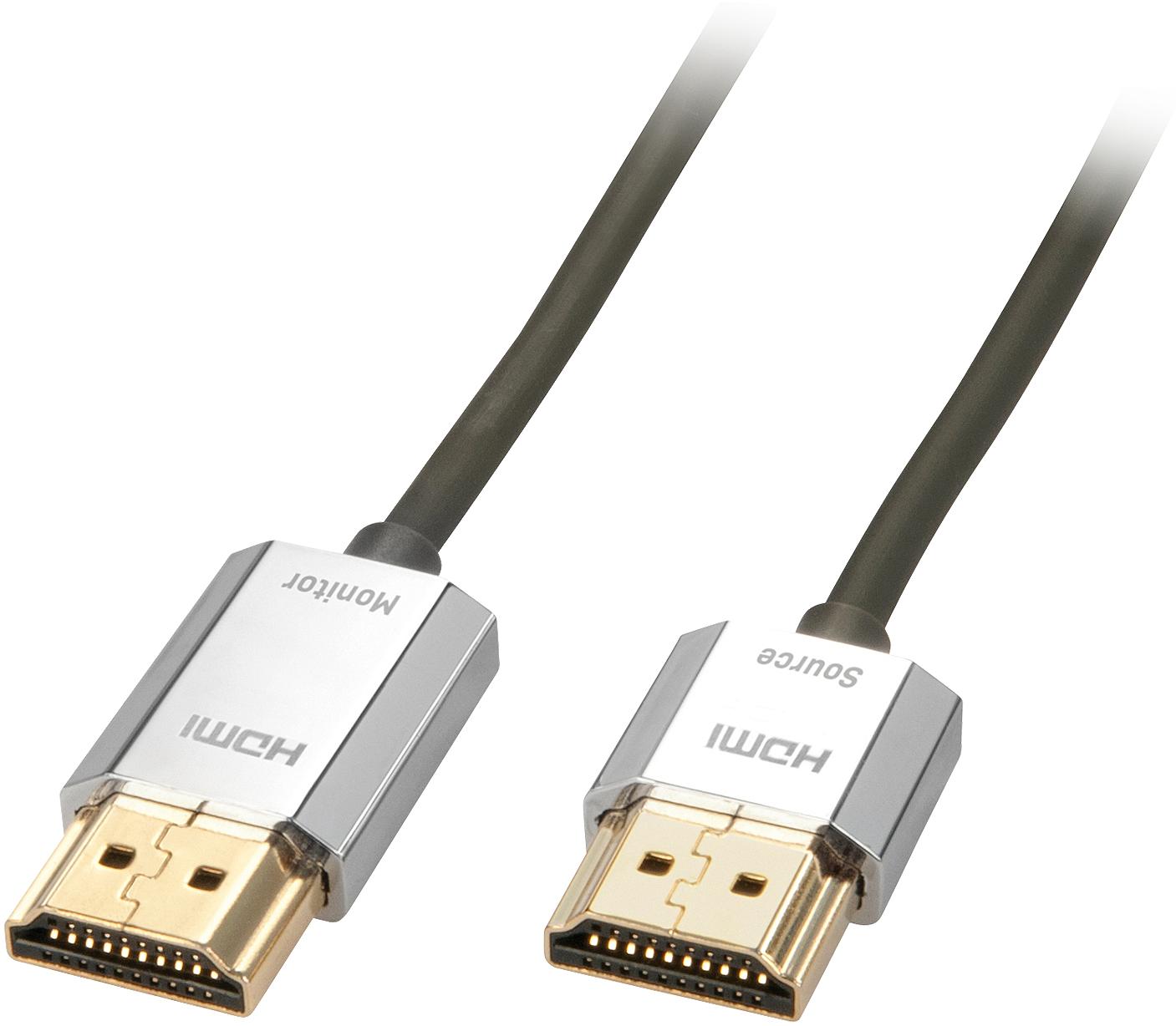 Lindy CROMO Slim HDMI High Speed A/A Cable 3m with Ethernet